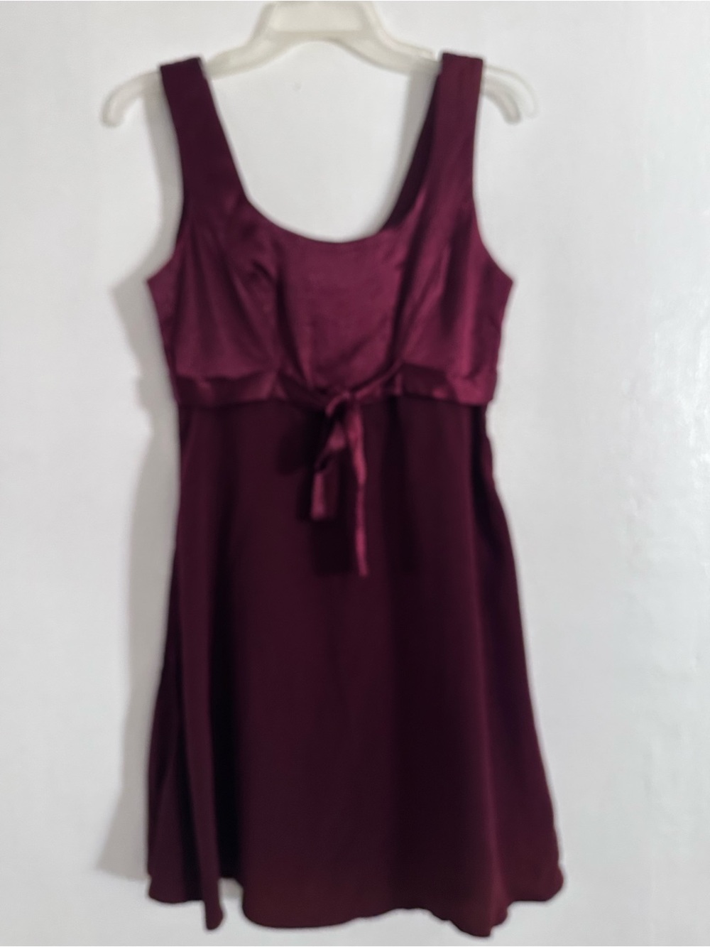 Vintage 90s Y2K Rampage Wine Red Satin Slip Dress Size 7 Indie Sleaze Coquette